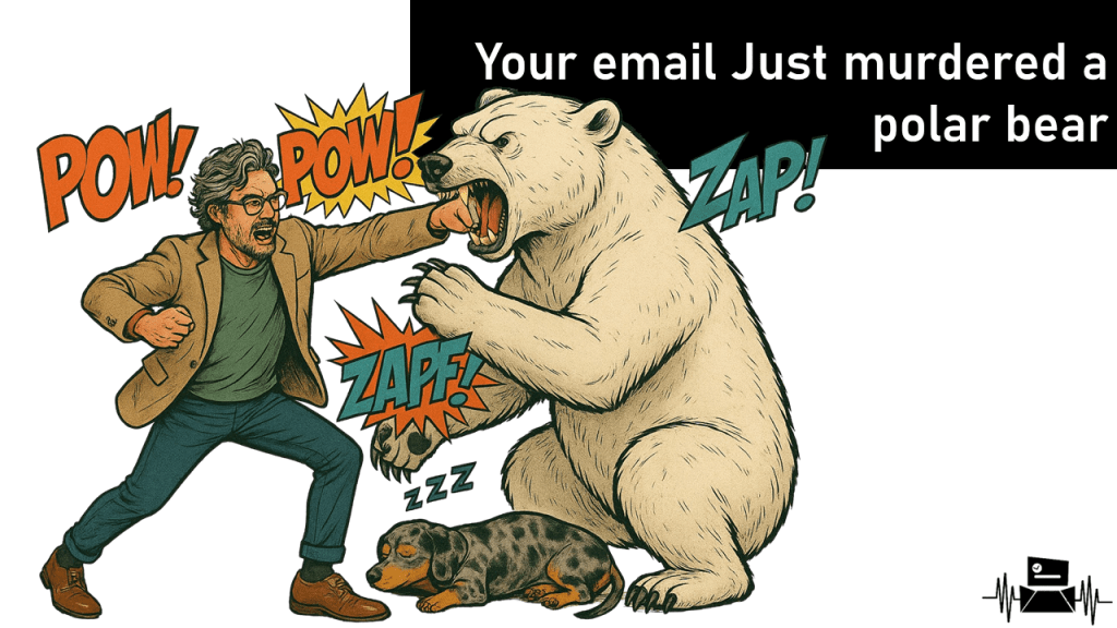 Your email Just murdered a polar&nbsp;bear
